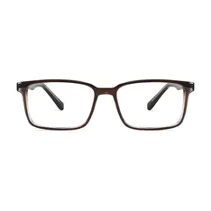 Rectangle Brown Eyeglasses