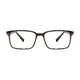 Rectangle Brown Eyeglasses