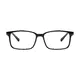 Rectangle Black/Clear Eyeglasses