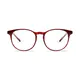 Oval Red Eyeglasses