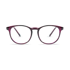 Oval Tortoiseshell/Purple Eyeglasses