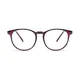 Oval Tortoiseshell/Purple Eyeglasses