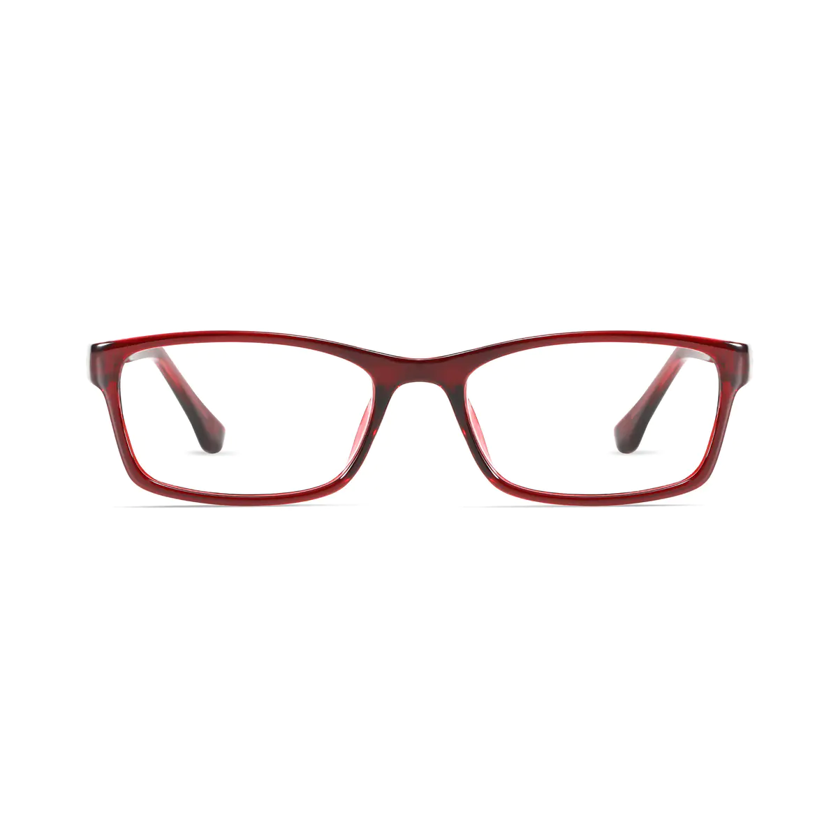 Rectangle Tortoiseshell/Red Eyeglasssess