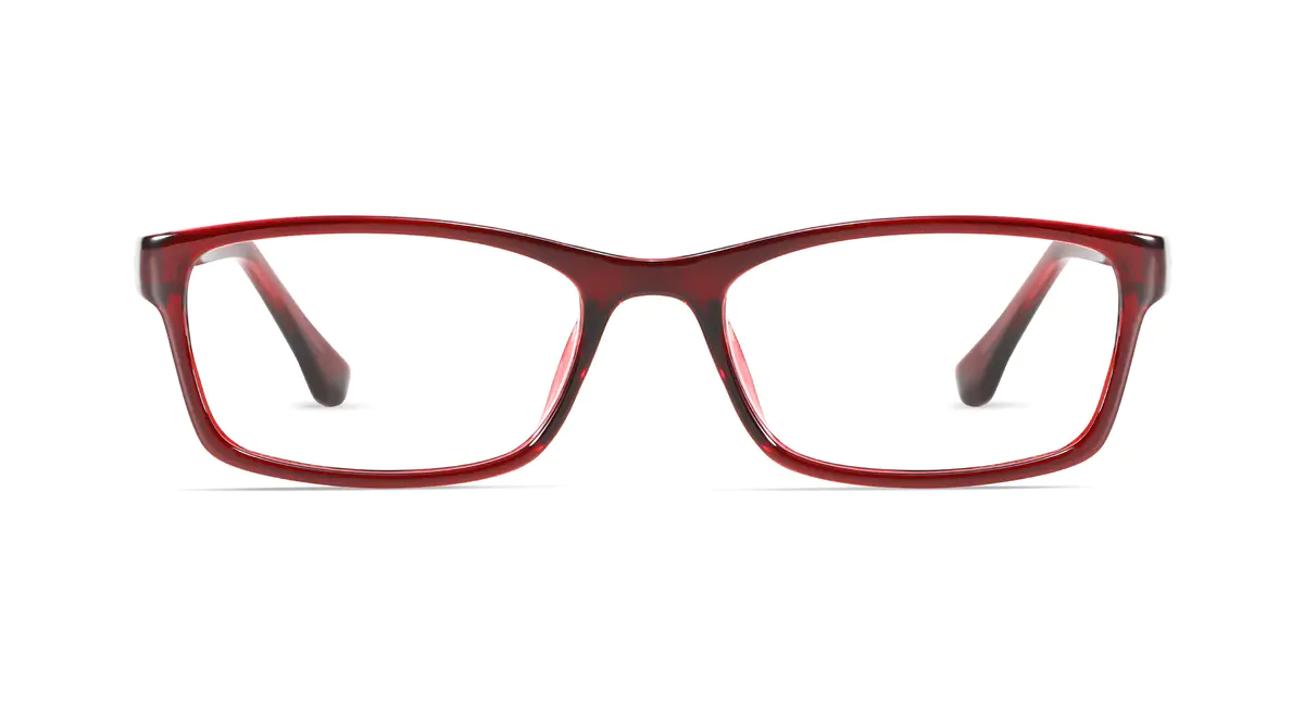Rectangle Tortoiseshell/Red Eyeglasssess