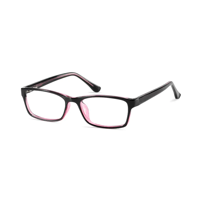 Rectangle Pink/Black Eyeglasssess