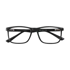 Rectangle Matte Black Eyeglasses