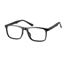 Rectangle Matte Black Eyeglasses