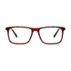 Rectangle Red Eyeglasses
