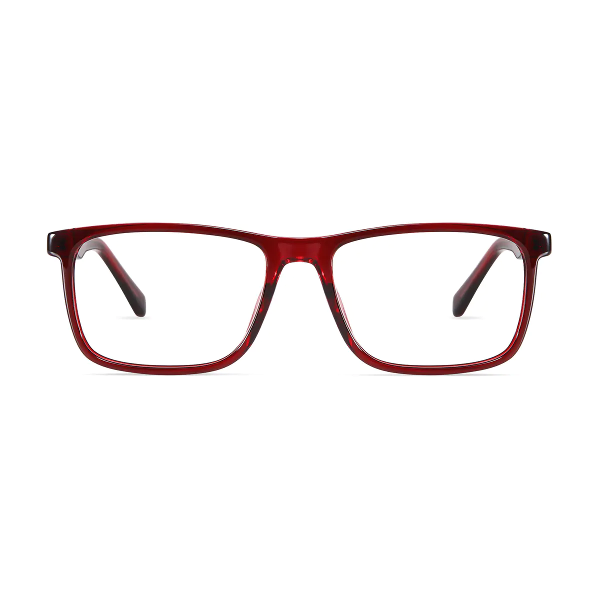 Rectangle Red Eyeglasses