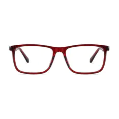 Rectangle Red Eyeglasses