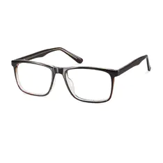Rectangle Brown Eyeglasses