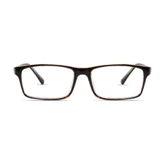 Rectangle Brown Eyeglasses