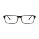 Rectangle Brown Eyeglasses