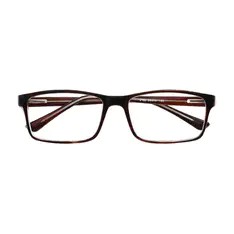 Rectangle Brown Eyeglasses