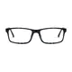 Rectangle Blue/Black Eyeglasses