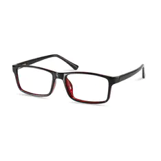 Rectangle Red/Black Eyeglasses
