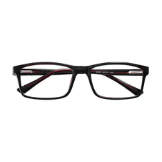Rectangle Red/Black Eyeglasses