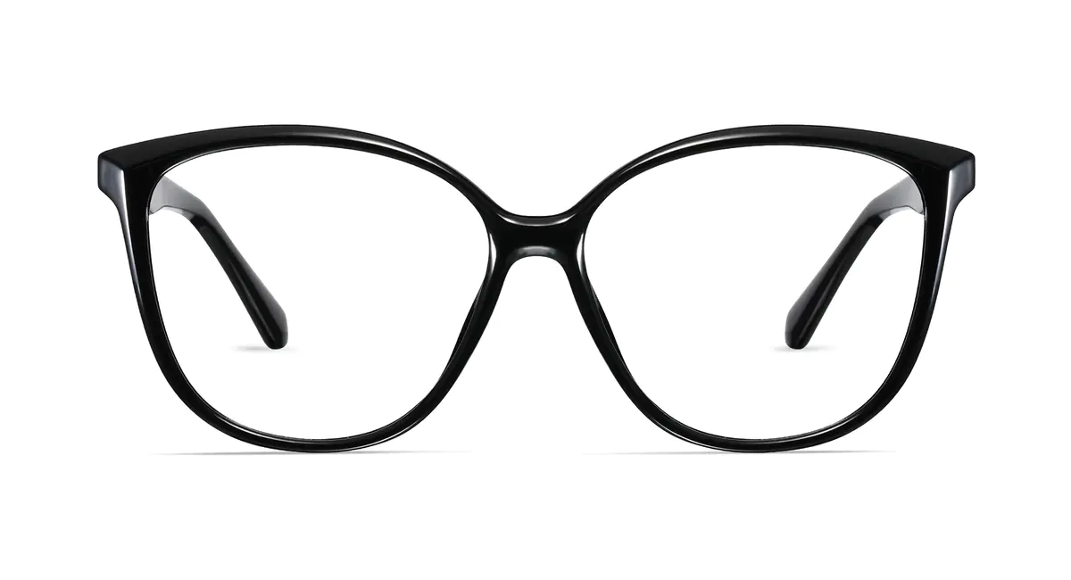 Oval Black Eyeglasses