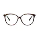 Oval Transparent Green Eyeglasses
