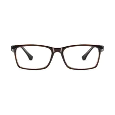 Rectangle Brown Eyeglasses