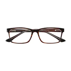 Rectangle Brown Eyeglasses