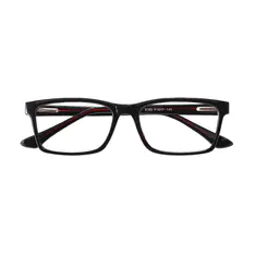 Rectangle Black/Red Eyeglasses