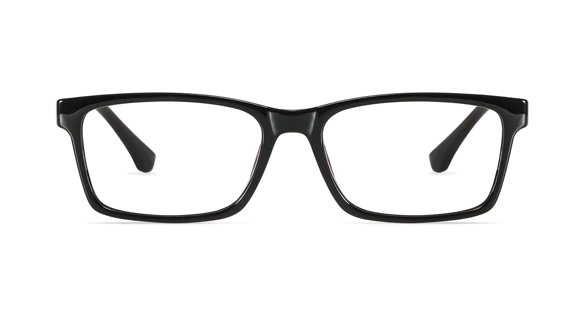 Rectangle Black/Red Eyeglasses