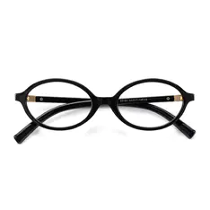 Oval Black Eyeglasses