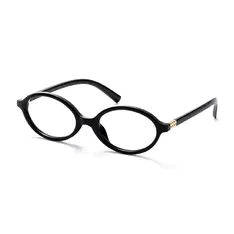 Oval Black Eyeglasses