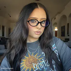 Oval Black Eyeglasses