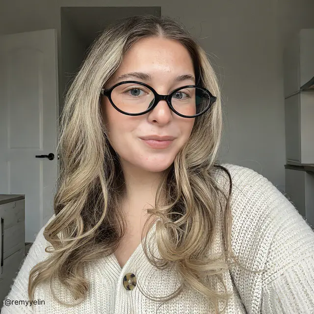 Oval Black Eyeglasses