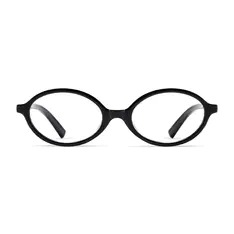 Oval Black Eyeglasses