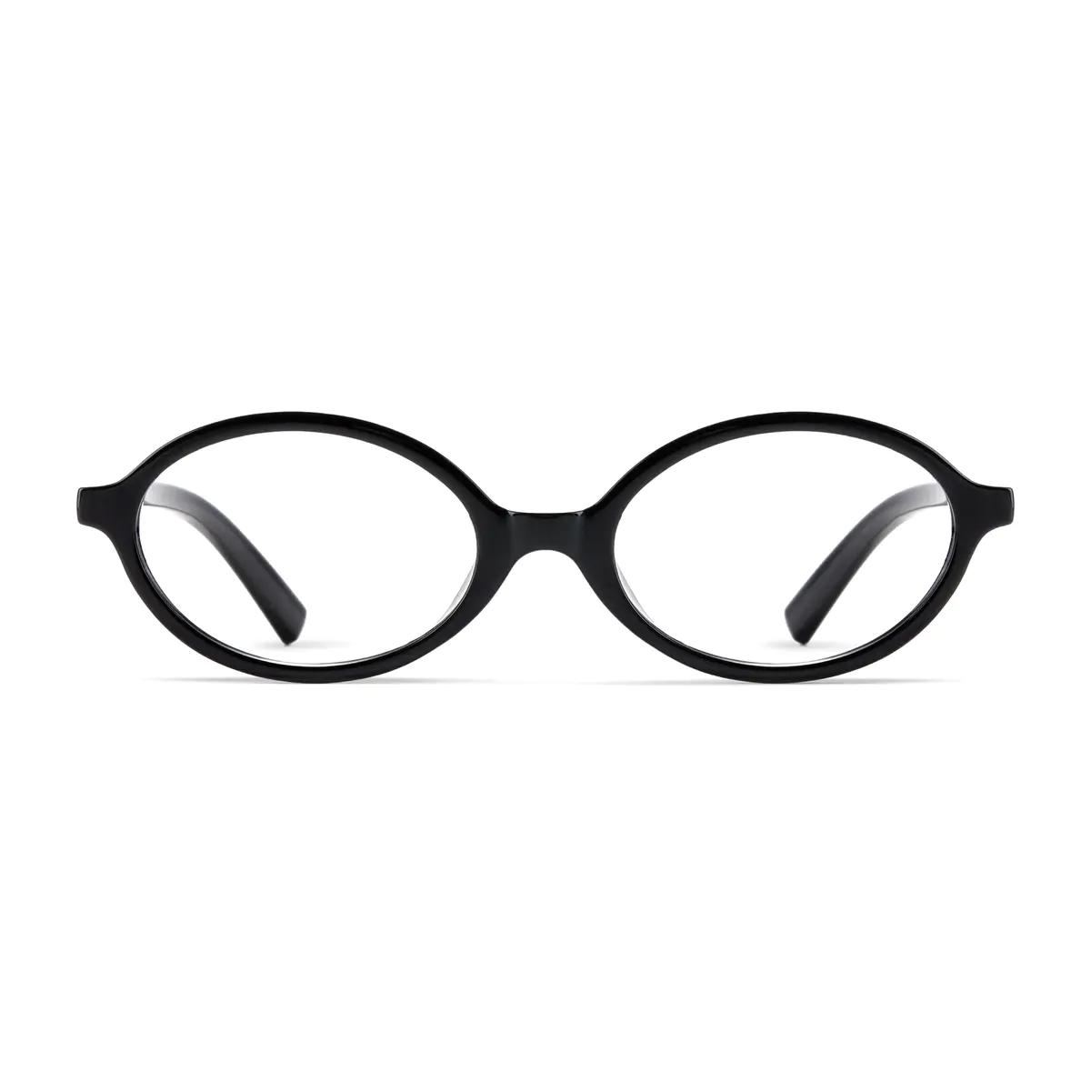 Oval Black Eyeglasses