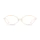 Oval White Eyeglasses
