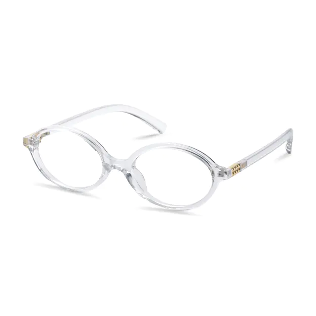 Oval Clear Eyeglasses