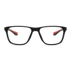 Rectangle Black/Wine Sport Eyeglasses