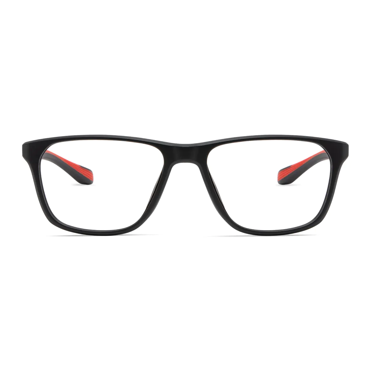 Rectangle Black/Wine Sport Eyeglasses