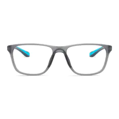 Rectangle Transparent Gray/Blue Sport Eyeglasses