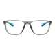Rectangle Transparent Gray/Blue Sport Eyeglasses