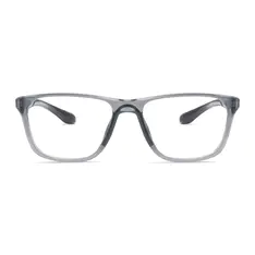 Rectangle Transparent Gray Sport Eyeglasses