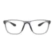 Rectangle Transparent Gray Sport Eyeglasses