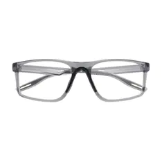 Rectangle Transparent Gray Sport Eyeglasses