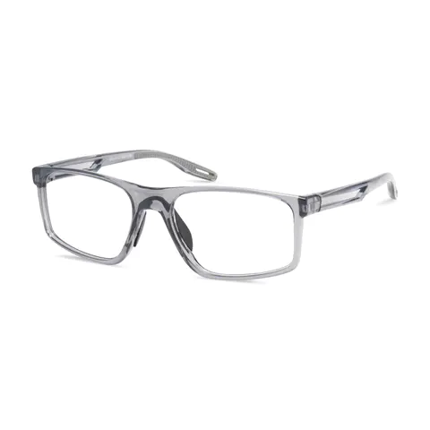 Rectangle Transparent Gray Sport Eyeglasses