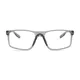 Rectangle Transparent Gray Sport Eyeglasses