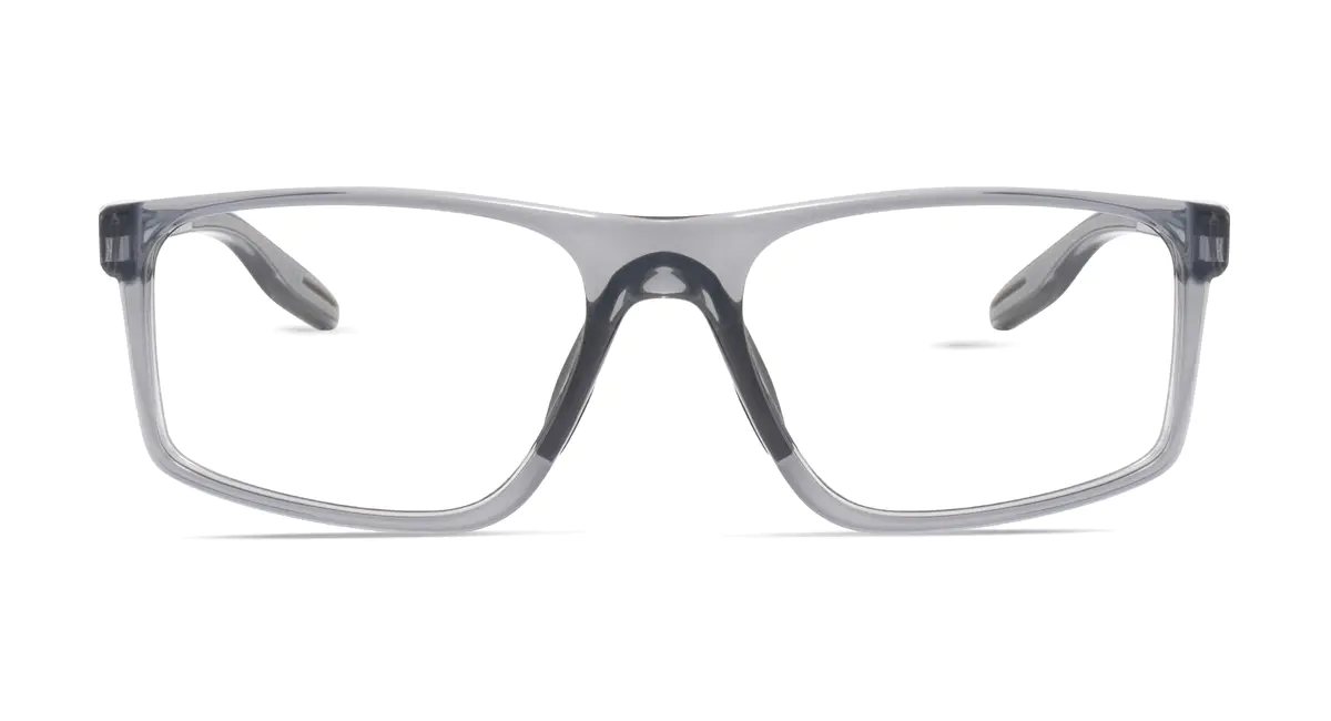 Rectangle Transparent Gray Sport Eyeglasses