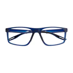 Rectangle Blue Sport Eyeglasses