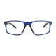 Rectangle Blue Sport Eyeglasses
