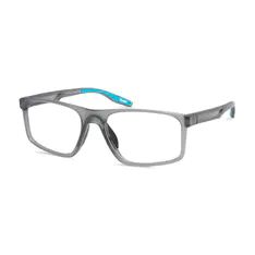 Rectangle Transparent Gray/Blue Sport Eyeglasses