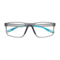 Rectangle Transparent Gray/Blue Sport Eyeglasses