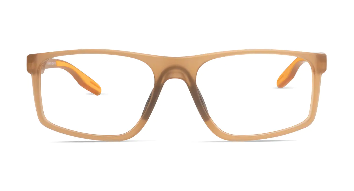 Rectangle Brown Sport Eyeglasses